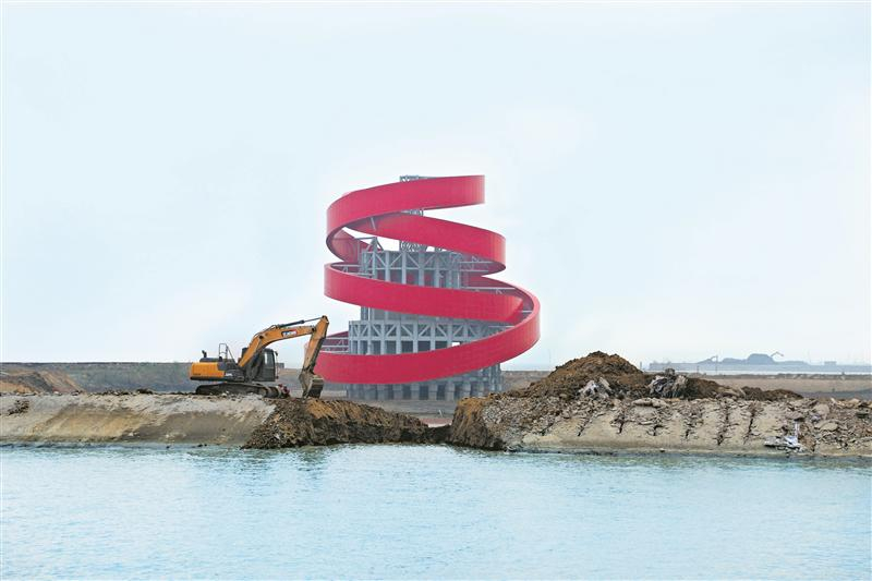 2020年11月16日上午10時，650米修建好的隧道被順利“埋”入湖底。至此，蘇錫常南部高速公路太湖隧道馬山段全部實現陸島通道轉換，碧玉螺造型的風亭“浮”出水面，因施工被封閉兩年之久的十里明珠堤于15日恢復通行，隧道進入全新的施工階段。