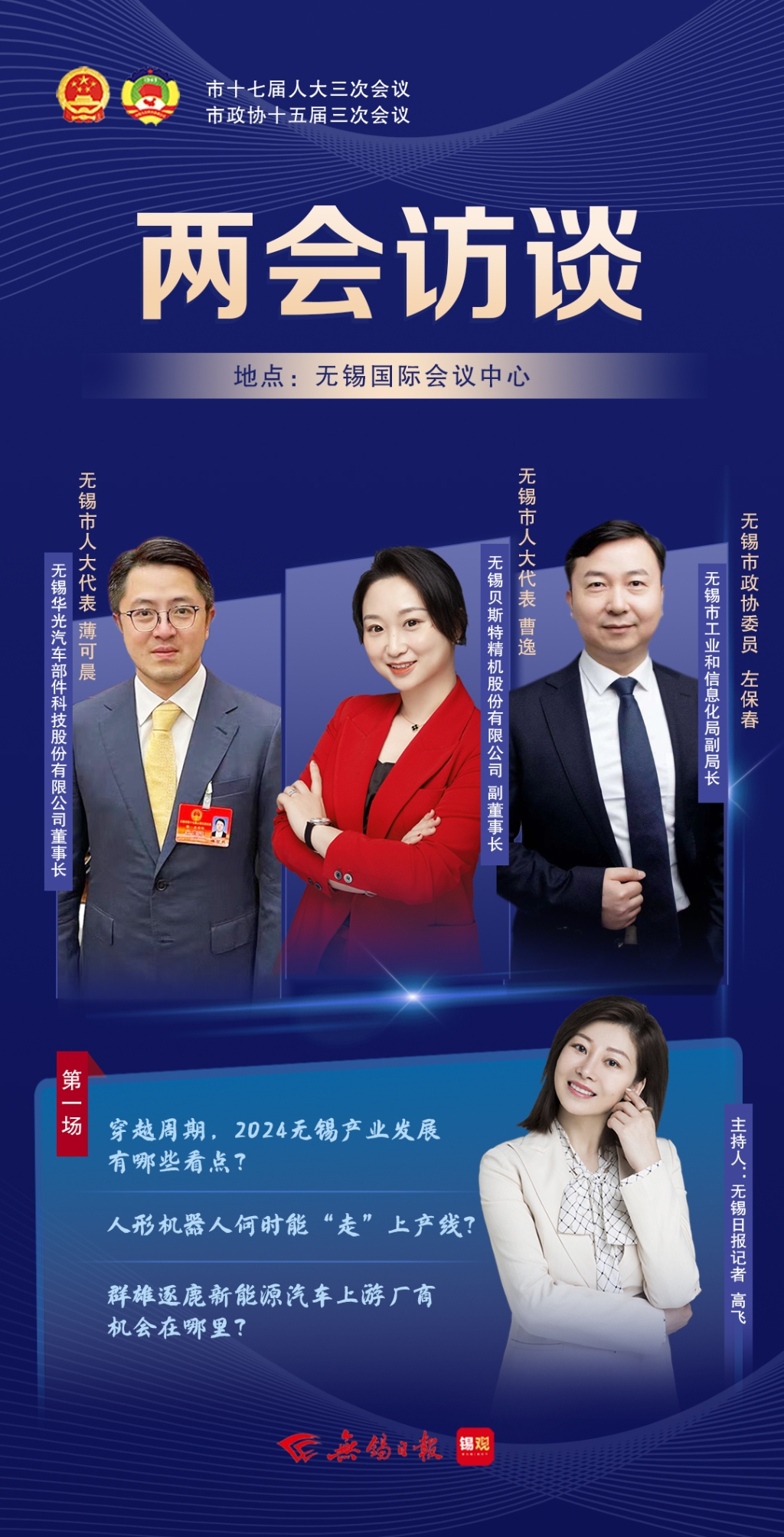 兩會訪談第一場：2024無錫產業發展有哪些看點？